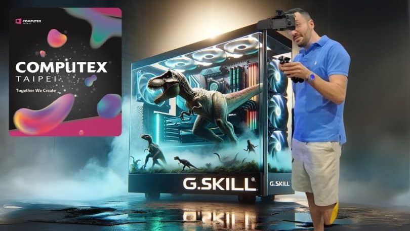 découverte des cadeaux inwin et du stand g.skill au computex 2024