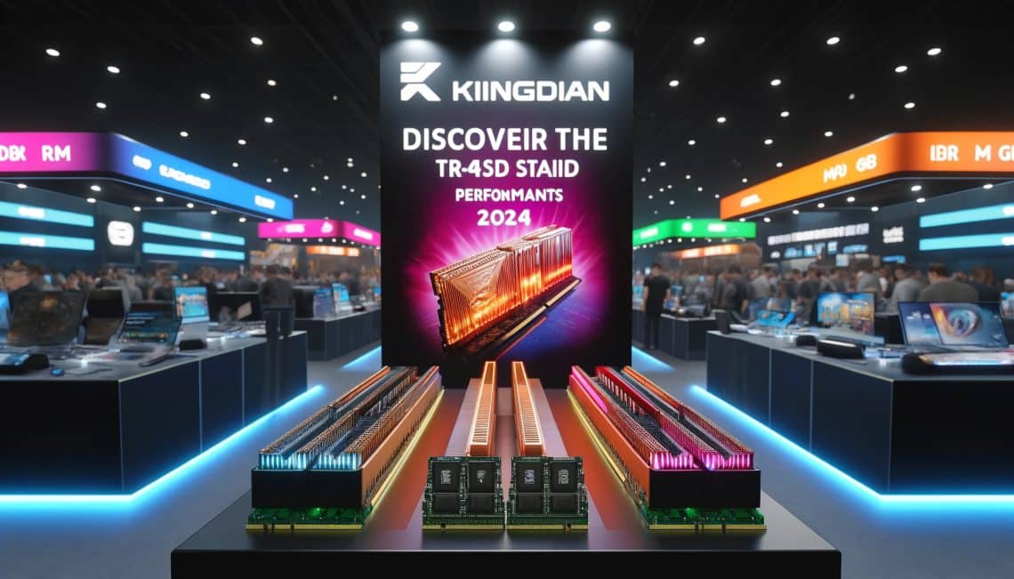 découverte du stand kingdian au computex 2024 ram rgb et ssd m2 performants