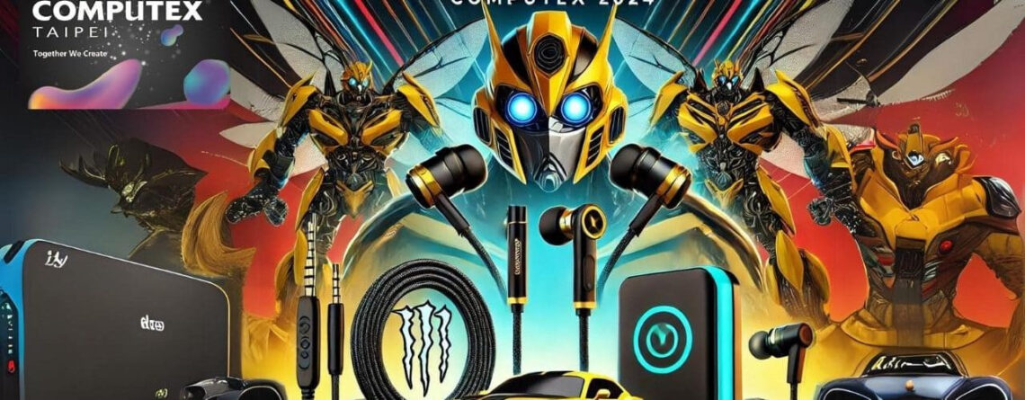 découverte du stand monster au computex 2024 ,nouveaux produits meca et bumblebee