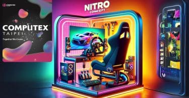 découverte du stand nitro concept au computex 2024 ,packs gaming immersifs