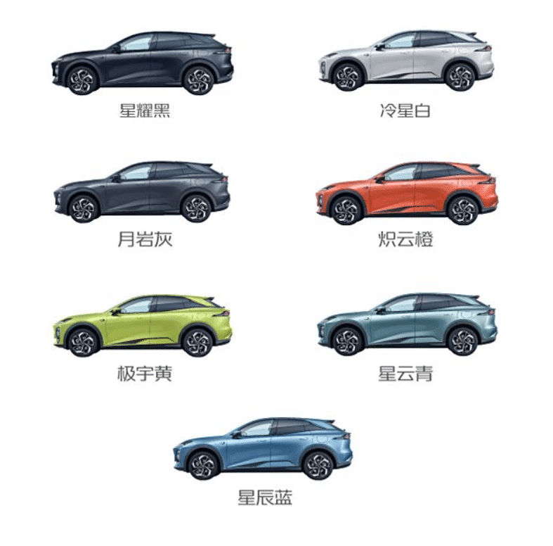 deepal s07 suv colors