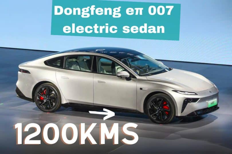 dongfeng eπ 007 electric sedan with 1,200 km