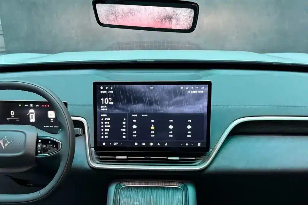 dongfeng eπ008 smart driving edition tableau de bord