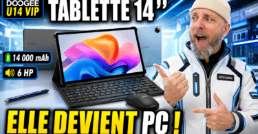 doogee u14 vip, 14 pouces, 14 000 mah, 6 hp… et elle se transforme en pc portable by glg !