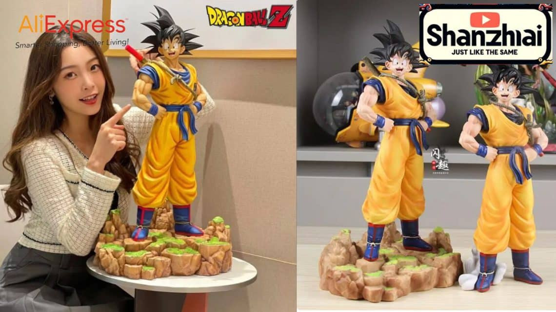 dragon ball super saiyan goku sur nuage somersault à 19,55€ et 25,94€ sur aliexpress