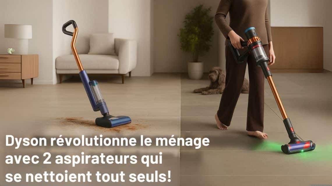 dyson révolutionne le ménage avec 2 aspirateurs qui se nettoient tout seuls