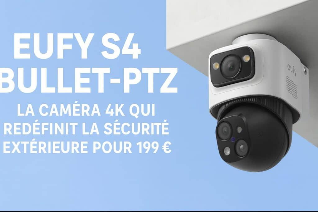 eufy s4 bullet ptz la caméra 4k qui redéfinit la sécurité extérieure pour 199 €