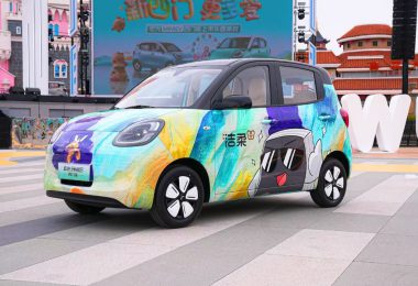 five door wuling hongguang mini ev