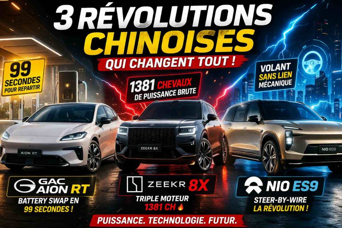 gac aion rt, zeekr 8x et nio es9 99 secondes, 1381 ch et volant sans lien… la chine frappe fort !