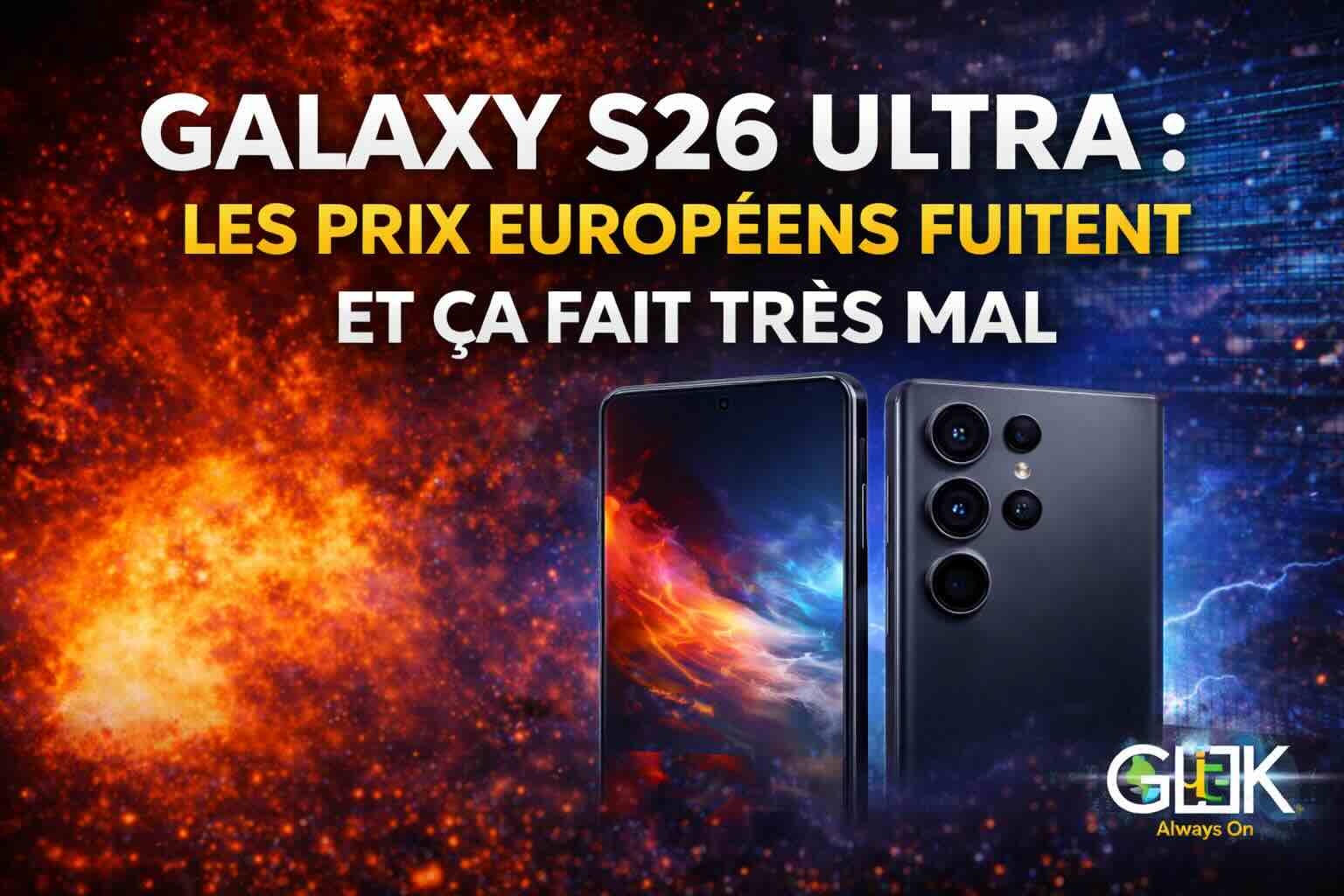 galaxy s26 ultra les prix européens fuitent et ça fait très mal