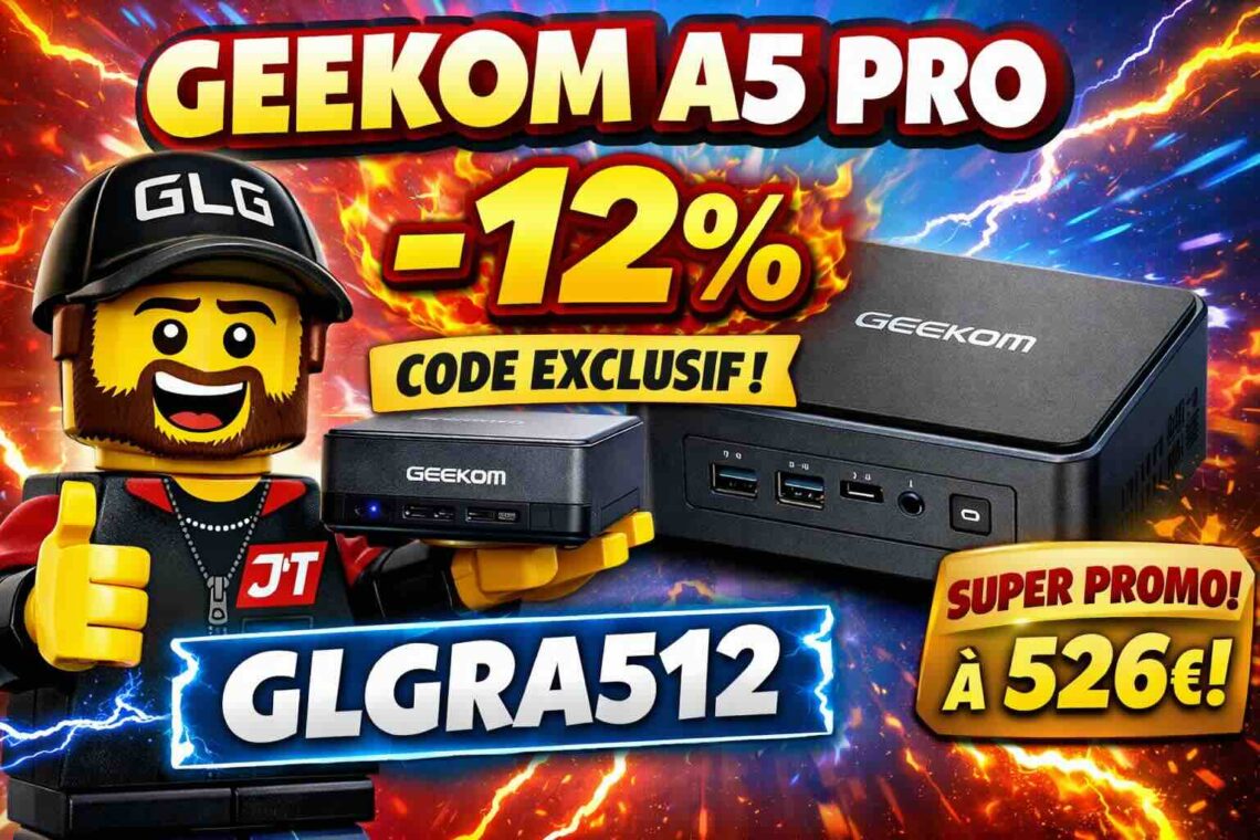 geekom a5 pro 12% avec code exclusif jtgeek
