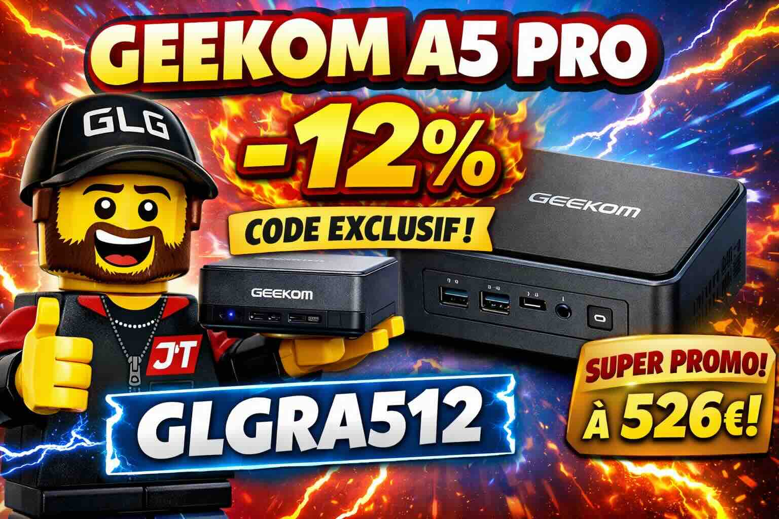 geekom a5 pro 12% avec code exclusif jtgeek