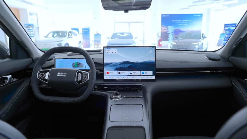 geely ex5 2026 tableau de bord