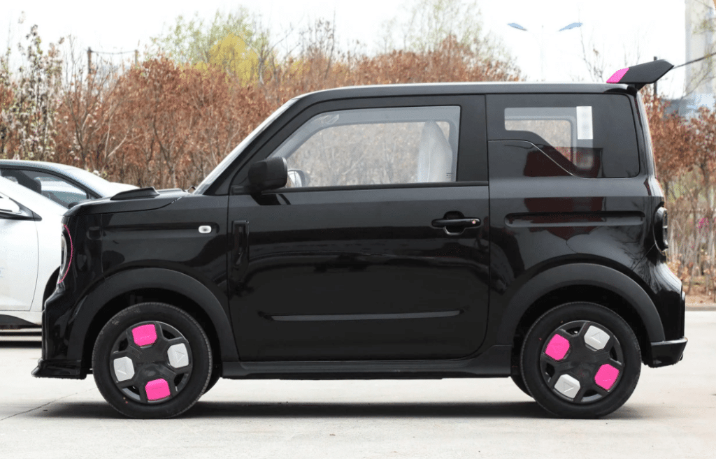 geely panda go kart edition mini ev coté black