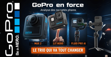 gopro max 2, la lit hero et le fluid pro ai