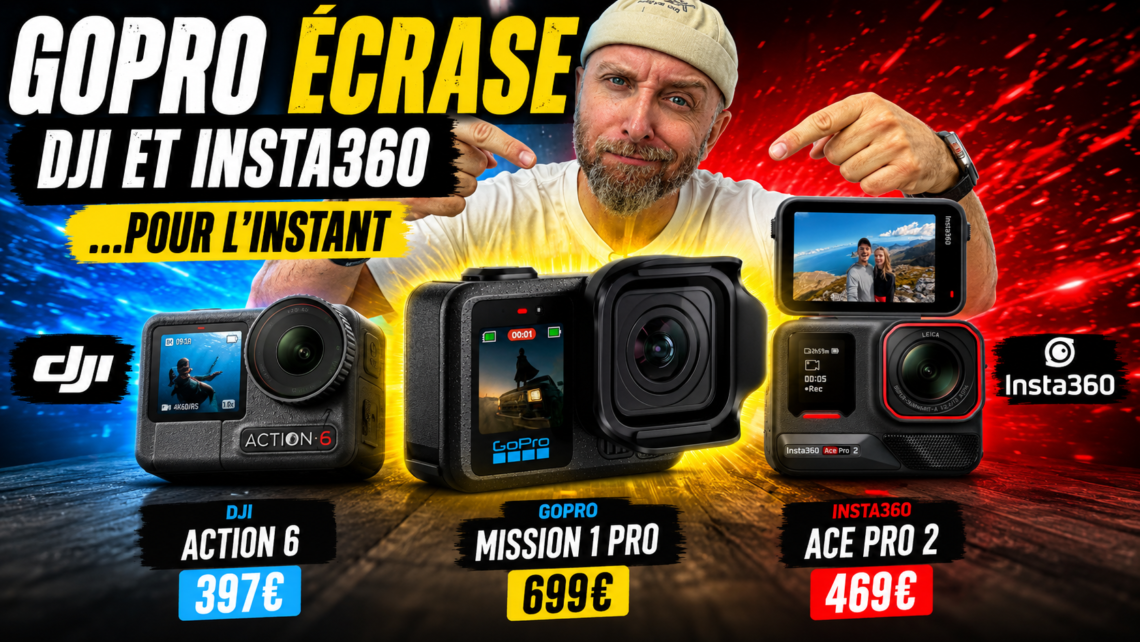 gopro mission 1 pro elle écrase dji et insta360… pour l'instant