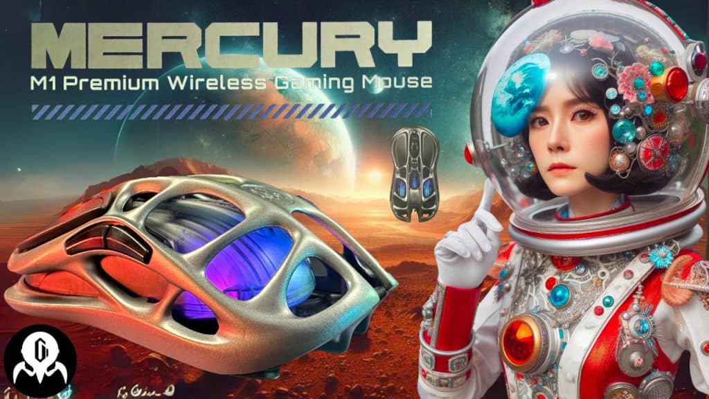 gravstar mercury m1 premium wirelesse gaming mouse
