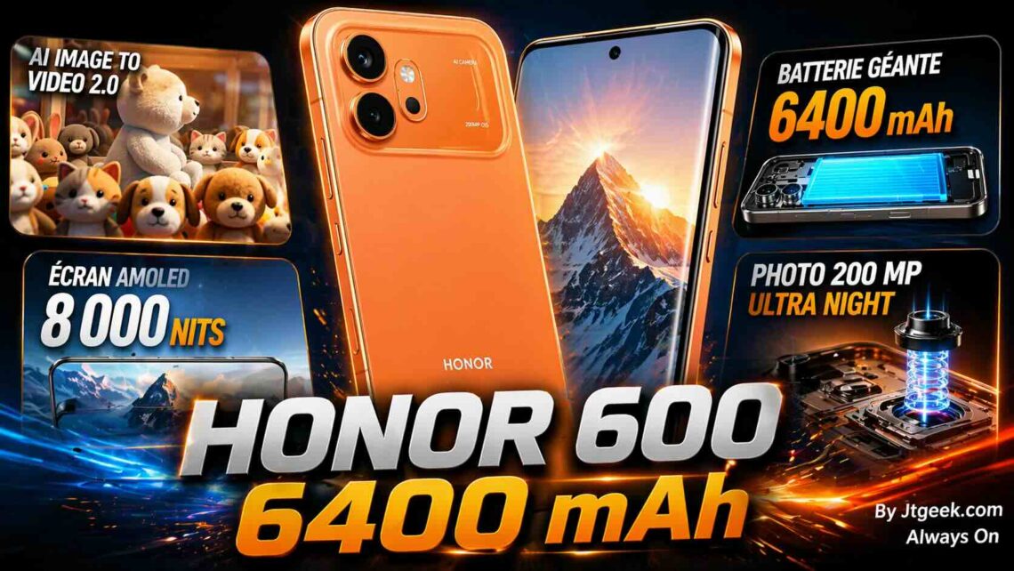 honor 600 batterie 6400 mah, écran 8000 nits et capteur 200 mp… le nouveau monstre milieu de gamme ?
