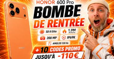 honor 600 pro 5g en promo , sd 8 elite, amoled, 200 mp…le smartphone de la rentrée ?