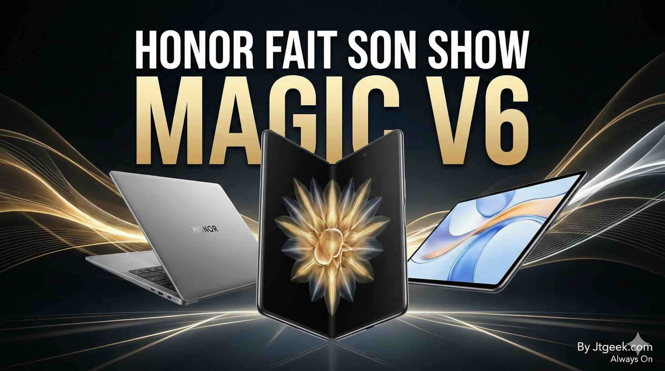 honor fait son show au mwc avec le magic v6, le magicbook pro 14 et la magicpad 4
