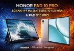 honor pad 10 pro écran 144 hz, batterie 10 100 mah et offensive claire sur le segment des tablettes premium