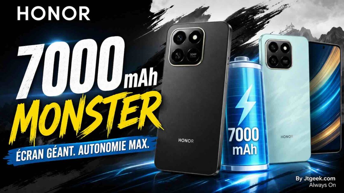 honor play 80 pro 7000 mah et écran géant, le nouveau monstre de l’autonomie ?