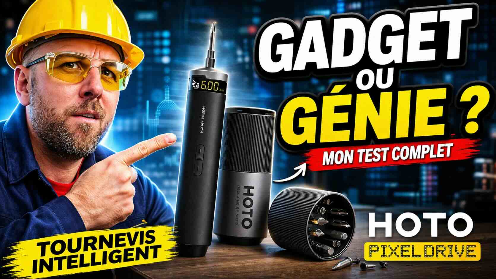 hoto pixeldrive test et avis sur ce tournevis électrique intelligent
