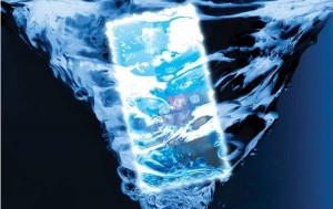 smartphone ascend w2 dans l'eau