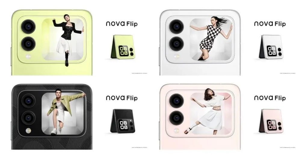 huawei nova flip colors