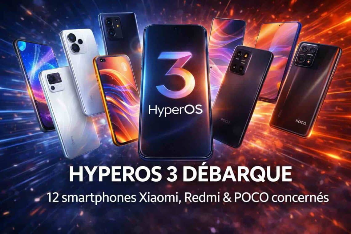 hyperos 3 se déploie sur 12 smartphones xiaomi, redmi et poco