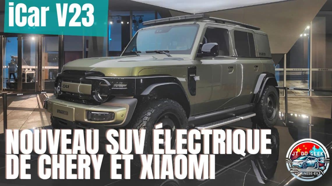 icar v23 ,le nouveau suv électrique de chery et xiaomi dévoilé en chine