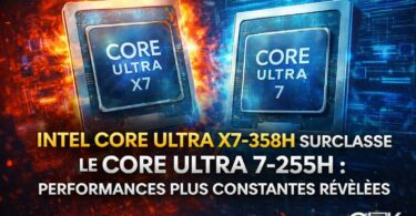 intel core ultra x7 358h surclasse le core ultra 7 255h