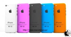 modèles d'iphones en couleur