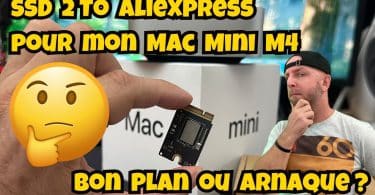 j’ai installé un ssd mini 2 to aliexpress sur mon mac mini m4 – test et performances