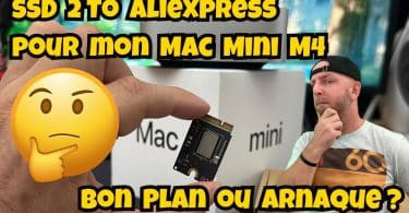 j’ai installé un ssd mini 2 to aliexpress sur mon mac mini m4 – test et performances