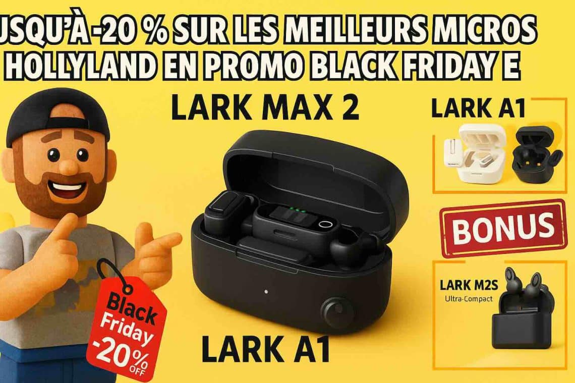 jusqu’à 20 % sur les meilleurs micros hollyland en promo black friday