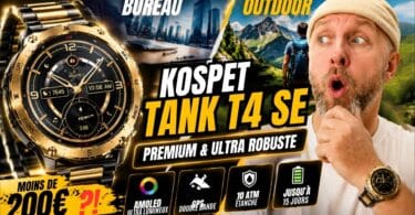 kospet tank t4 se, la montre premium bureau et outdoor avec amoled et gps double bande