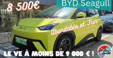 la byd seagull ,abordable et fun à conduire à partir de 8 950 €