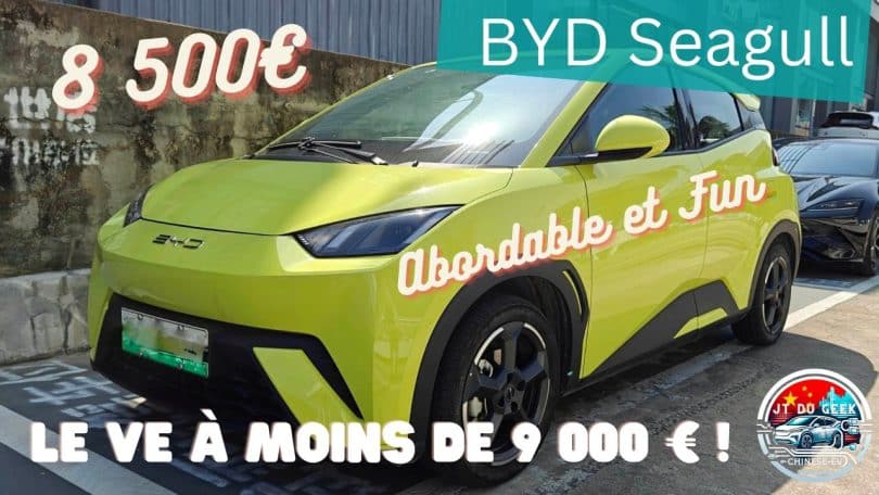 la byd seagull ,abordable et fun à conduire à partir de 8 950 €