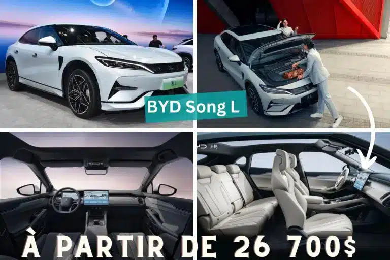 le byd song l lancé en chine pour concurrencer le model y, à partir de 26 700 usd
