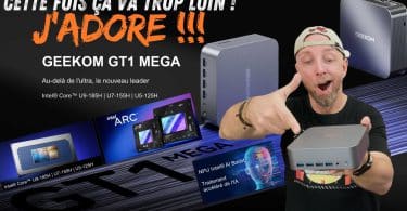 le mac studio windows ,mini pc geekom gt1 mega avec 64go+2to, intel ultra u9 185h et intel arc