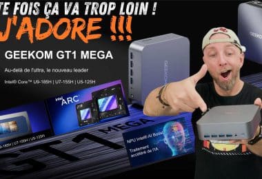 le mac studio windows ,mini pc geekom gt1 mega avec 64go+2to, intel ultra u9 185h et intel arc