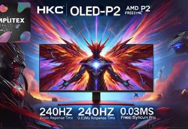 le nouvel écran pc hkc oled p2 49 à 240hz et 0,03ms au computex 2024 !