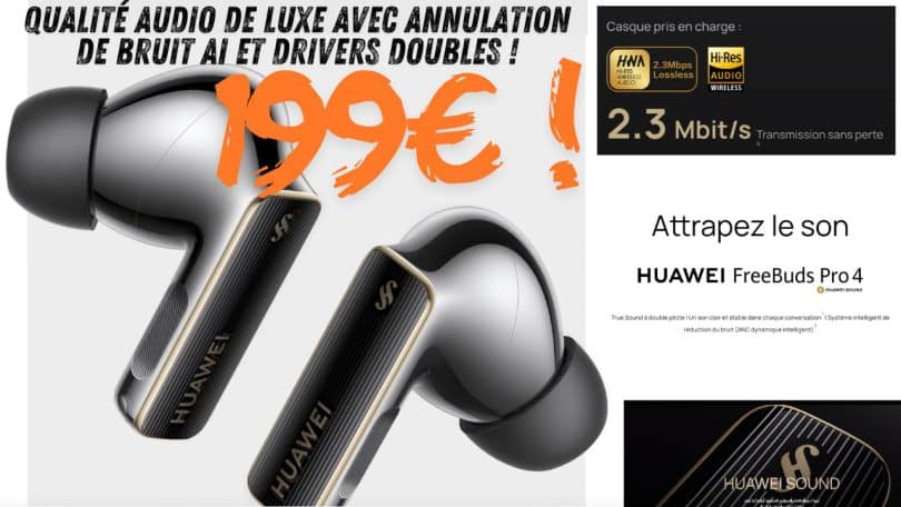 les huawei freebuds pro 4 débarquent