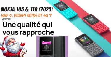 les nokia 105 et 110 4g de 2025 débarquent avec usb c et simplicité intemporelle !