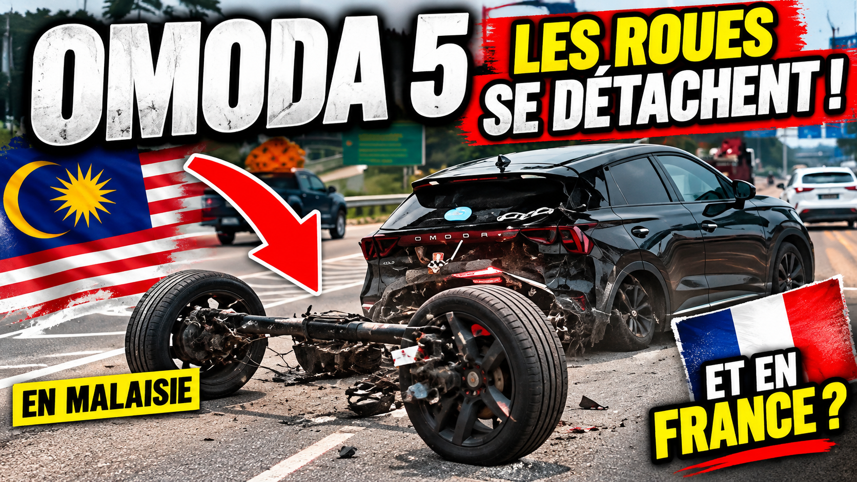 les roues détachées de l’omoda 5