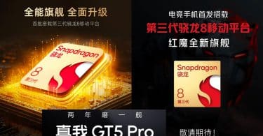 les smartphones nubia z60 ultra, red magic 9 et realme gt 5 pro adoptent le snapdragon 8 gen 3