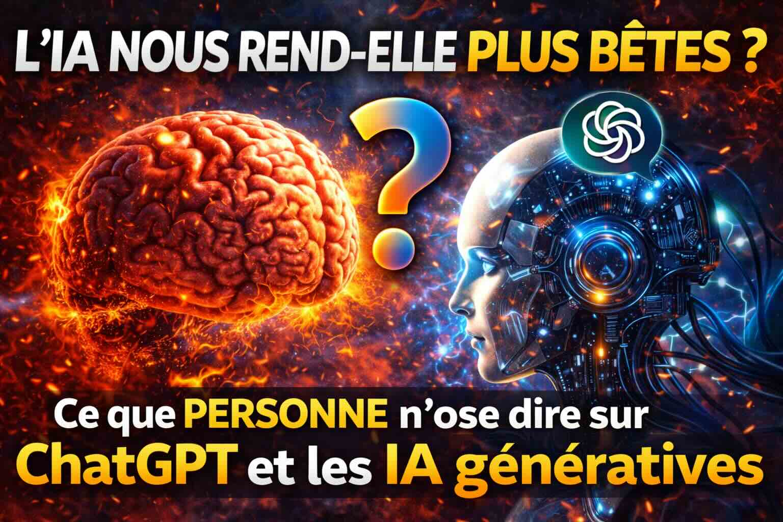 l’ia nous rend elle plus bêtes ? ce que personne n’ose dire sur chatgpt et les ia génératives