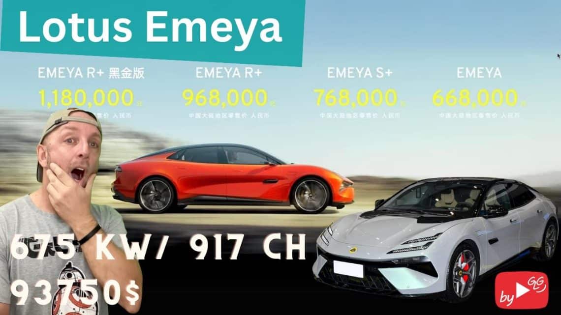 lotus emeya ,puissance de 675 kw à seulement 93 750 $ en chine !