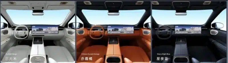 lynk & co 900 phev tableau de bords couleurs